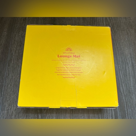 INFLATABLE POOL FLOAT Lounge Mat 6FT Target SUN SQUAD NEW - Picture 2 of 2